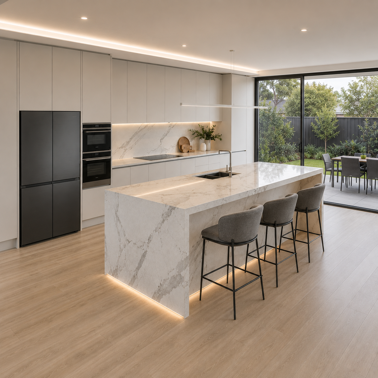 Refined made-to-measure kitchen joinery